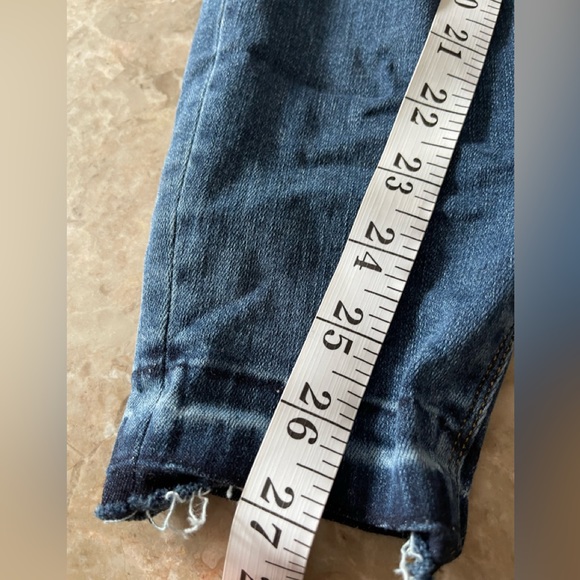 SPANX Distressed Ankle Skinny Jeans, Medium Wash XL - Picture 9 of 16